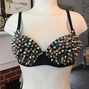 Lydia fashion bra, Madonna,lady Gaga ,punk style bra NWT